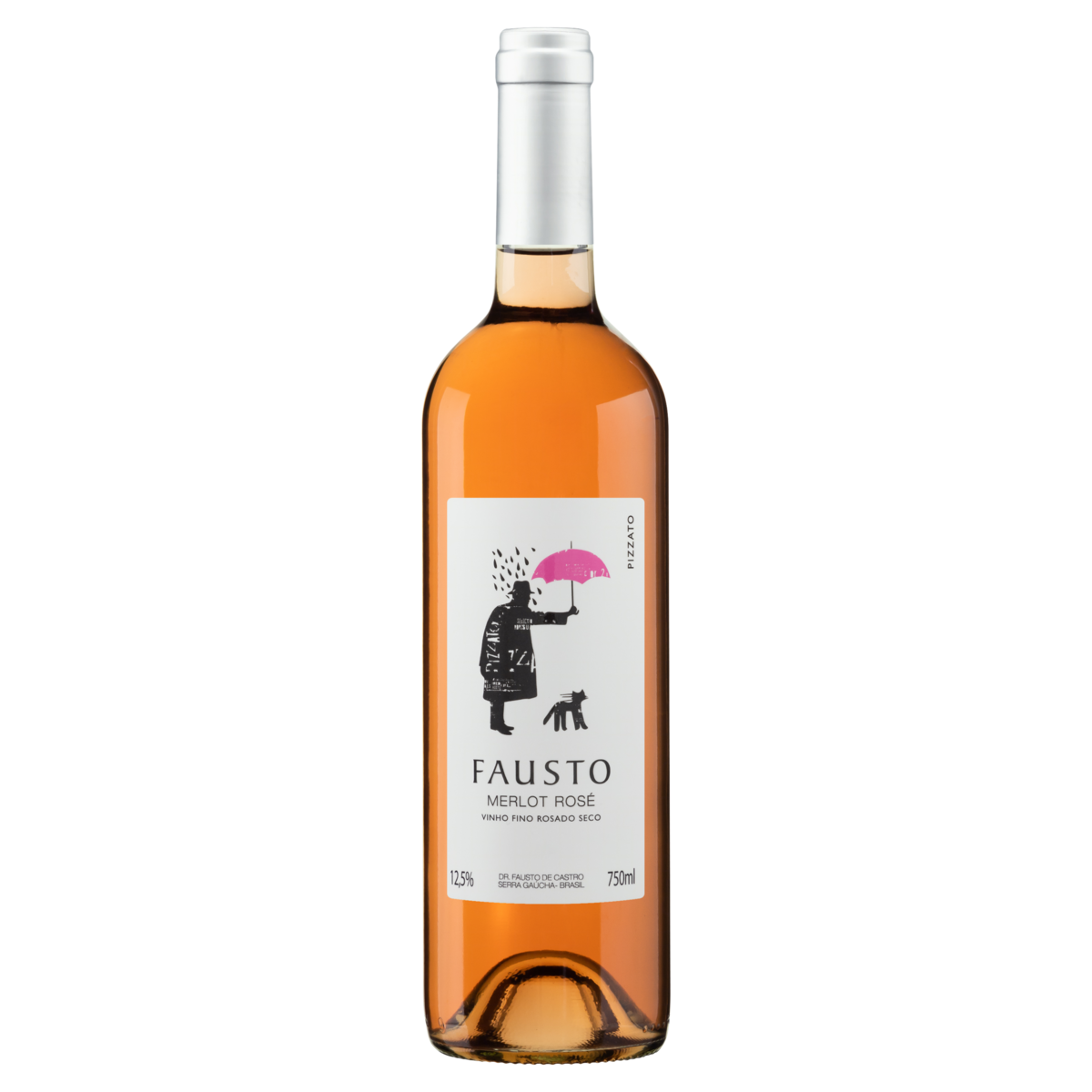 Vinho FAUSTO Merlot Rosé 2022 Garrafa 750ml