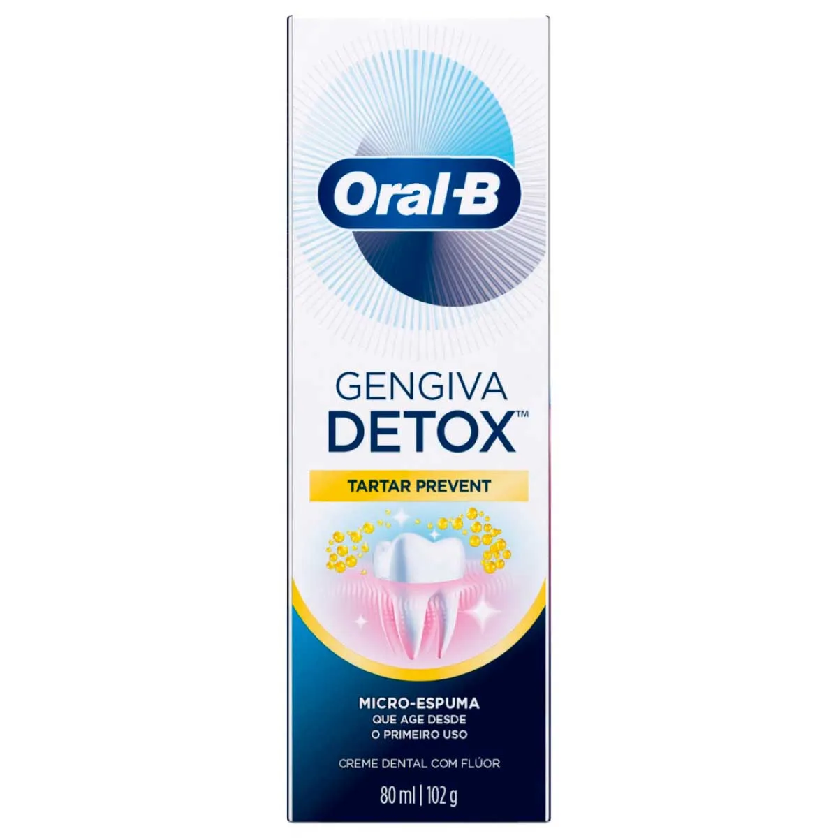 Creme Dental Oral-B Detox Tartar Prevent 102g