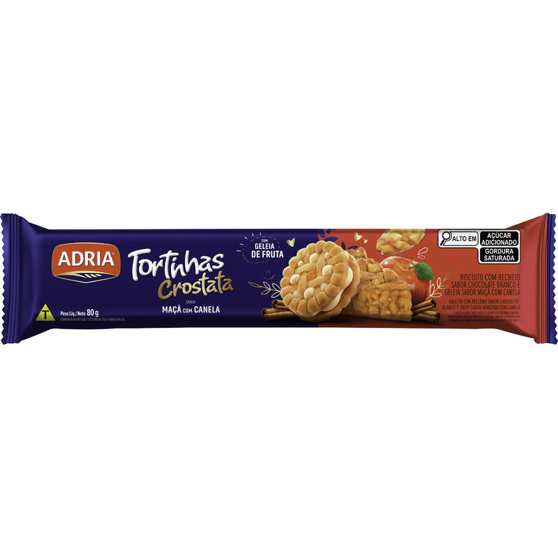 Biscoito Crostata Adria Maçã com Canela 80g
