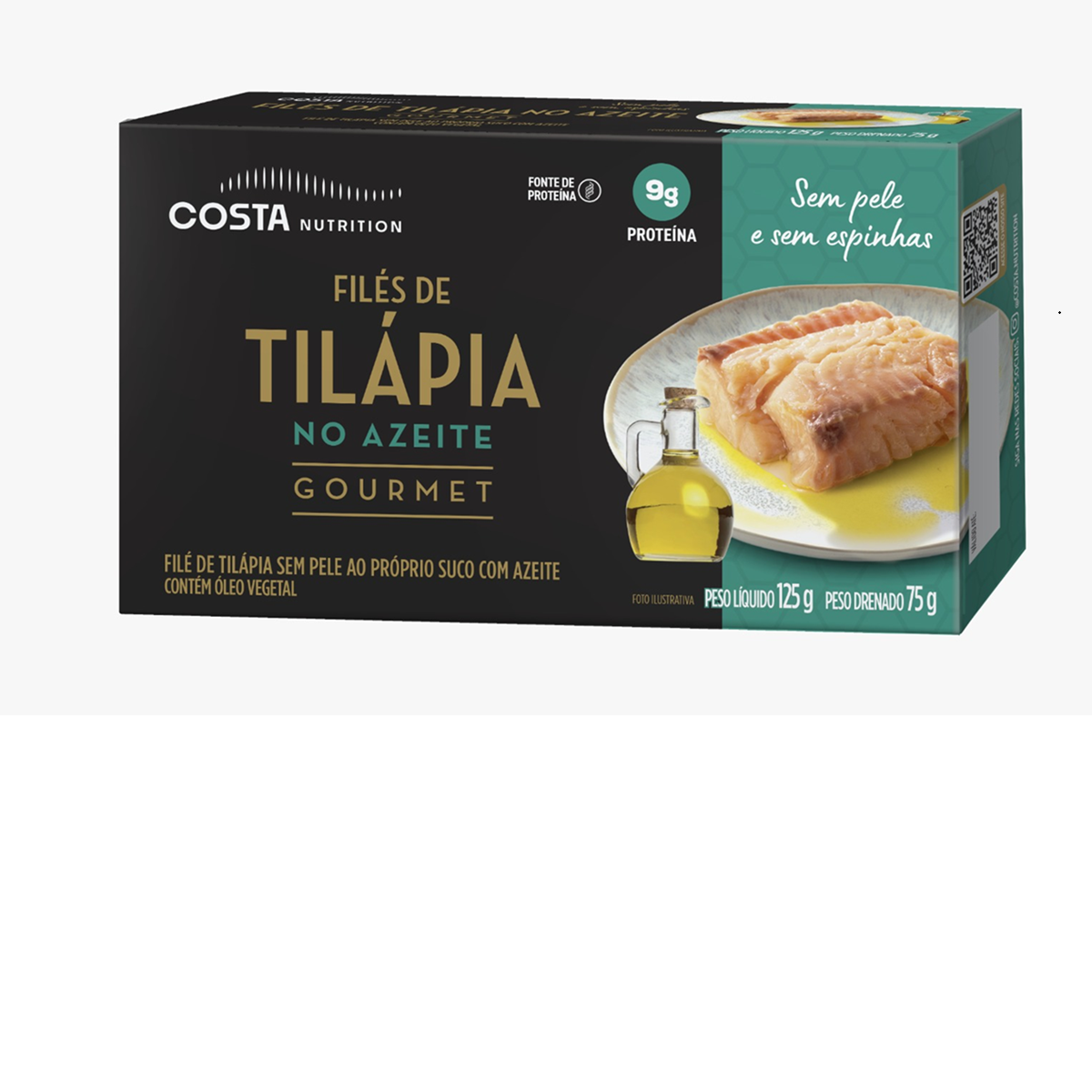 Filés De Tilápia No Azeite Gourmet Costa Nutrition 125g