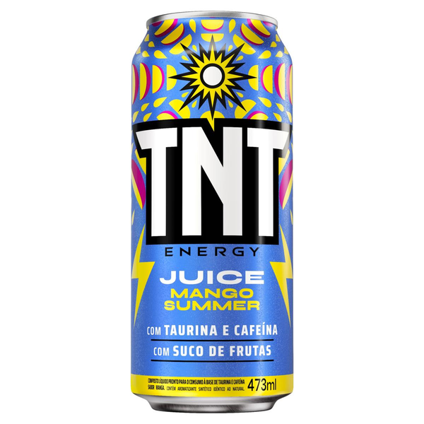 Bebida Energética TNT 473ml - Juice Mango - Lata