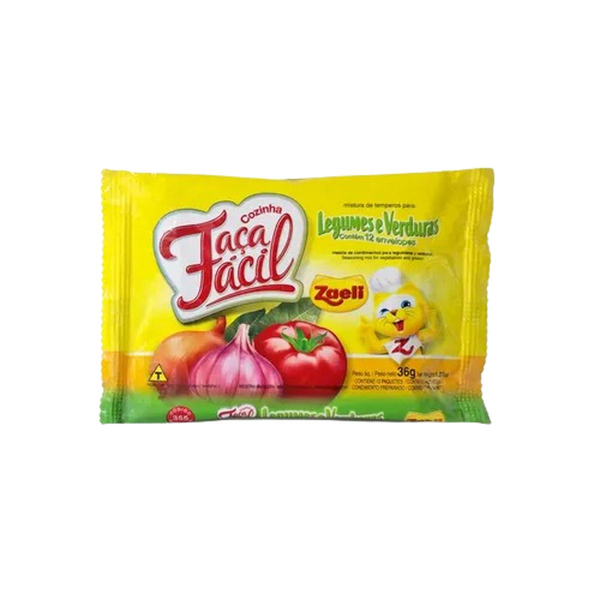 Tempero Zaeli 36g - Faça Fácil - Legumes