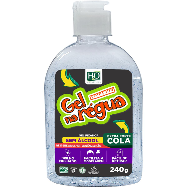Gel Fixador na Régua H2O 240g - Cola - Fixação Extraforte