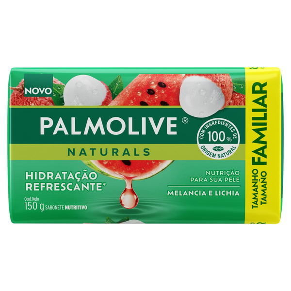 Sabonete em Barra Palmolive Naturals Hidratação Refrescante Melancia & Lichia 150g