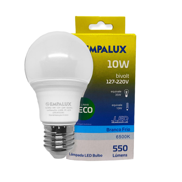 Lâmpada Empalux Eco - E27 - 10W - 6500K