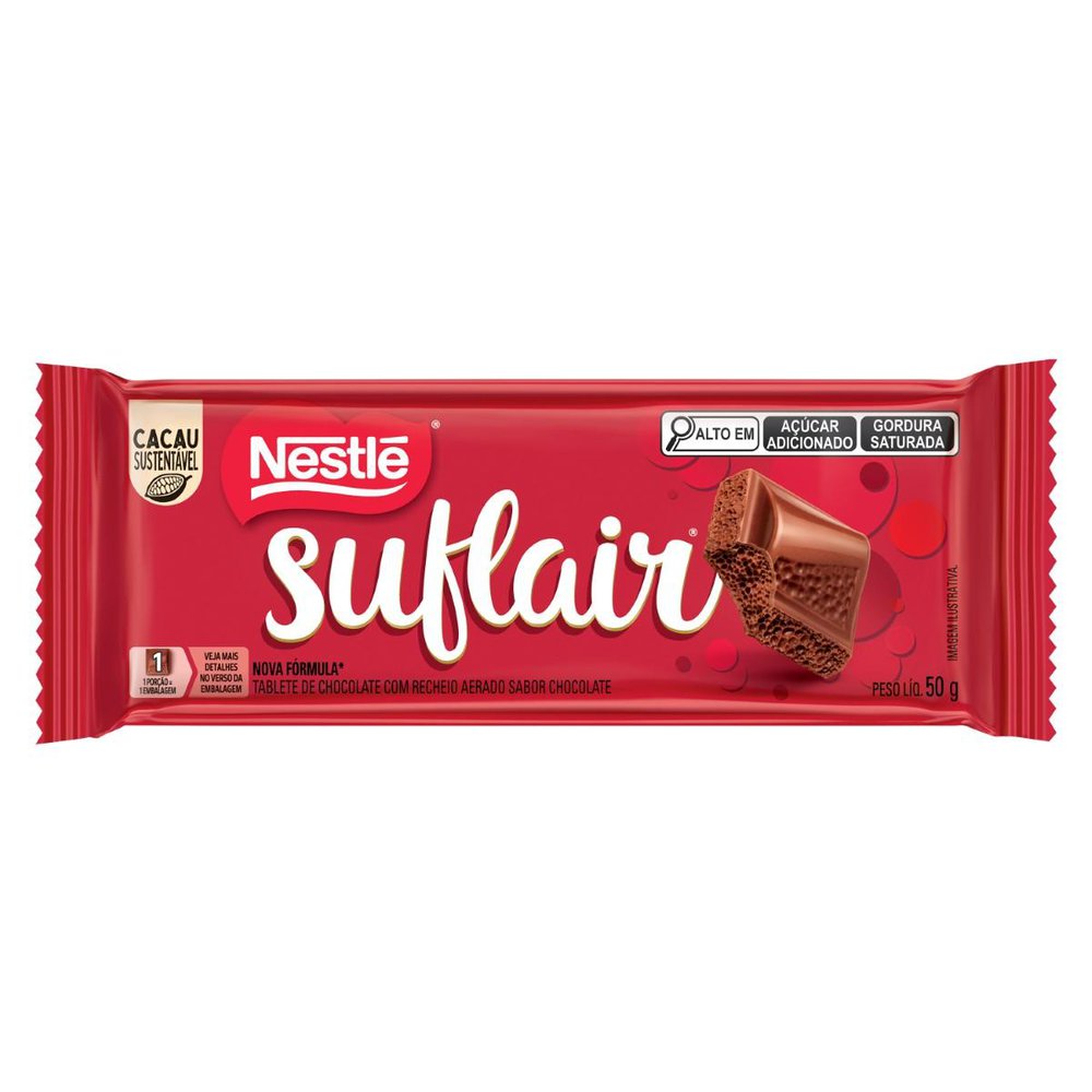 Chocolate Suflair Nestlé ao Leite 50g