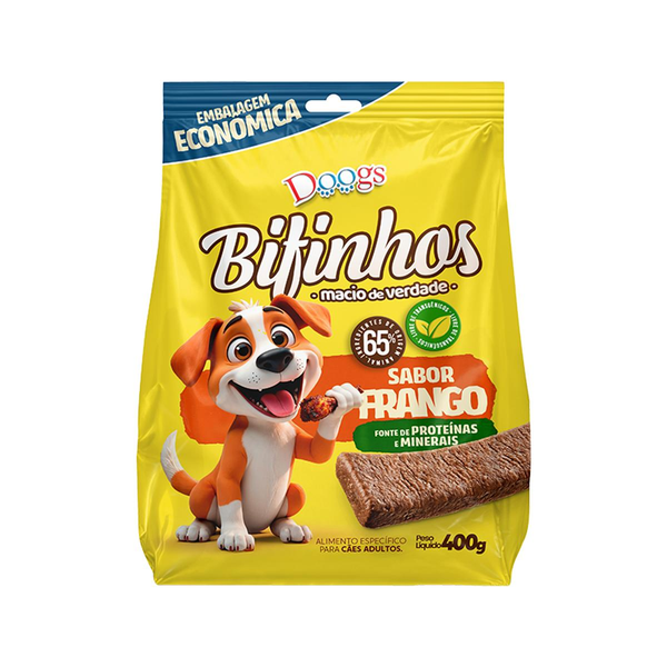 Bifinho Doogs 400g - Frango