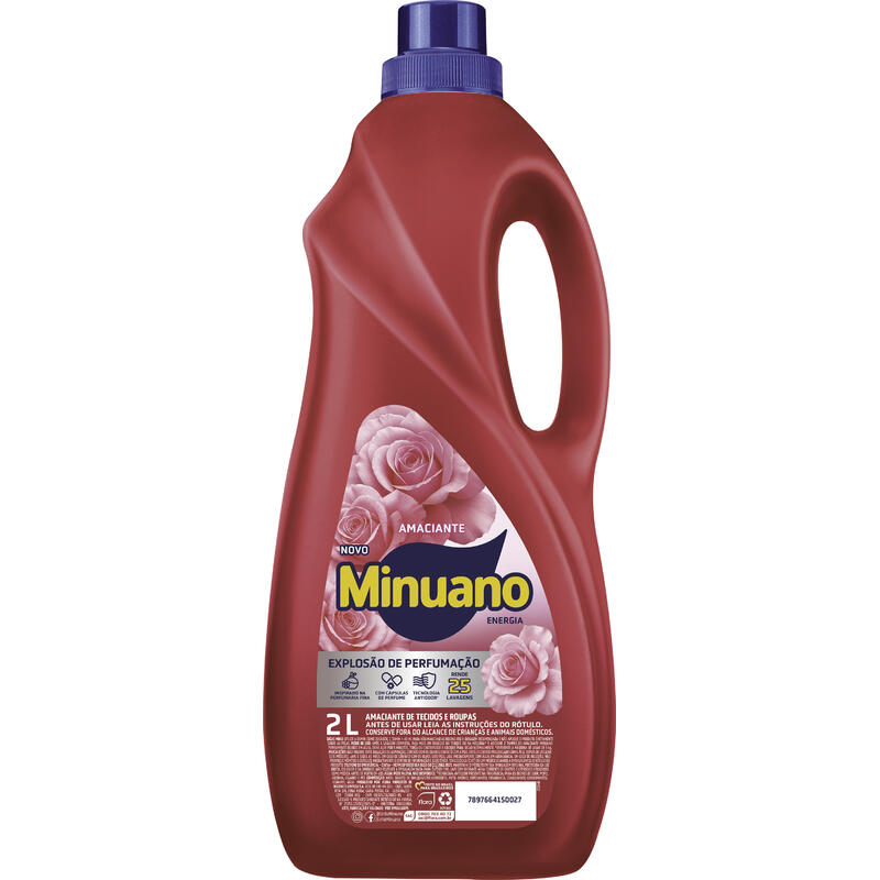 Amaciante de Roupas Minuano Rosa 2L