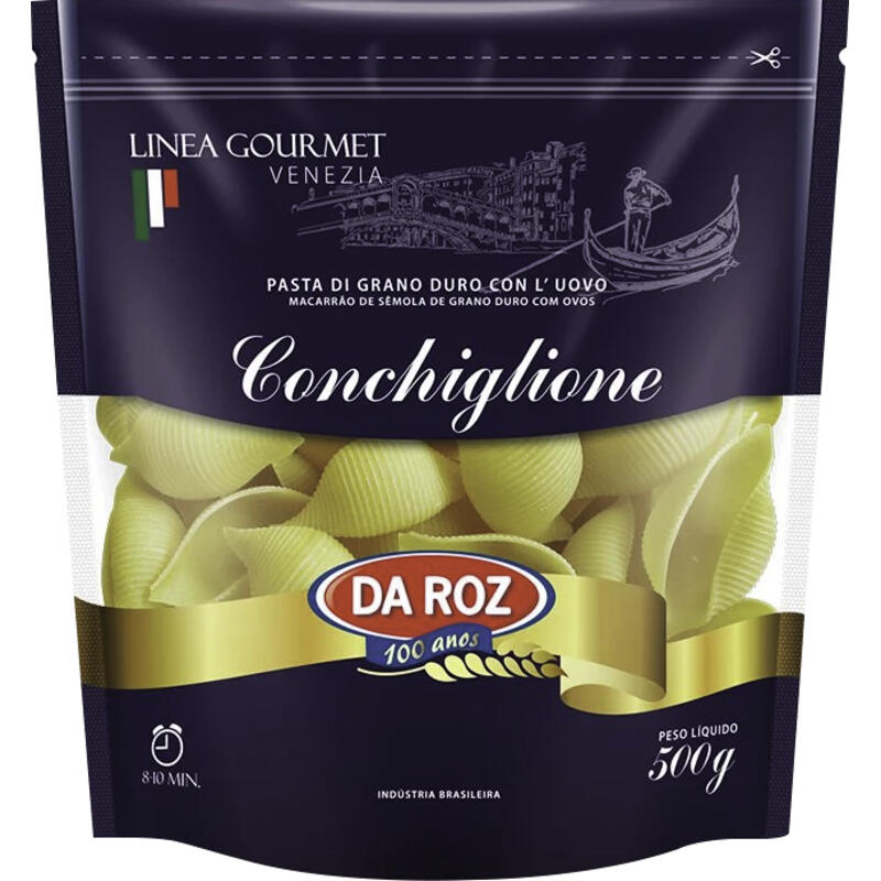 Macarrão Grano Duro Da Roz Conchiglione 500g
