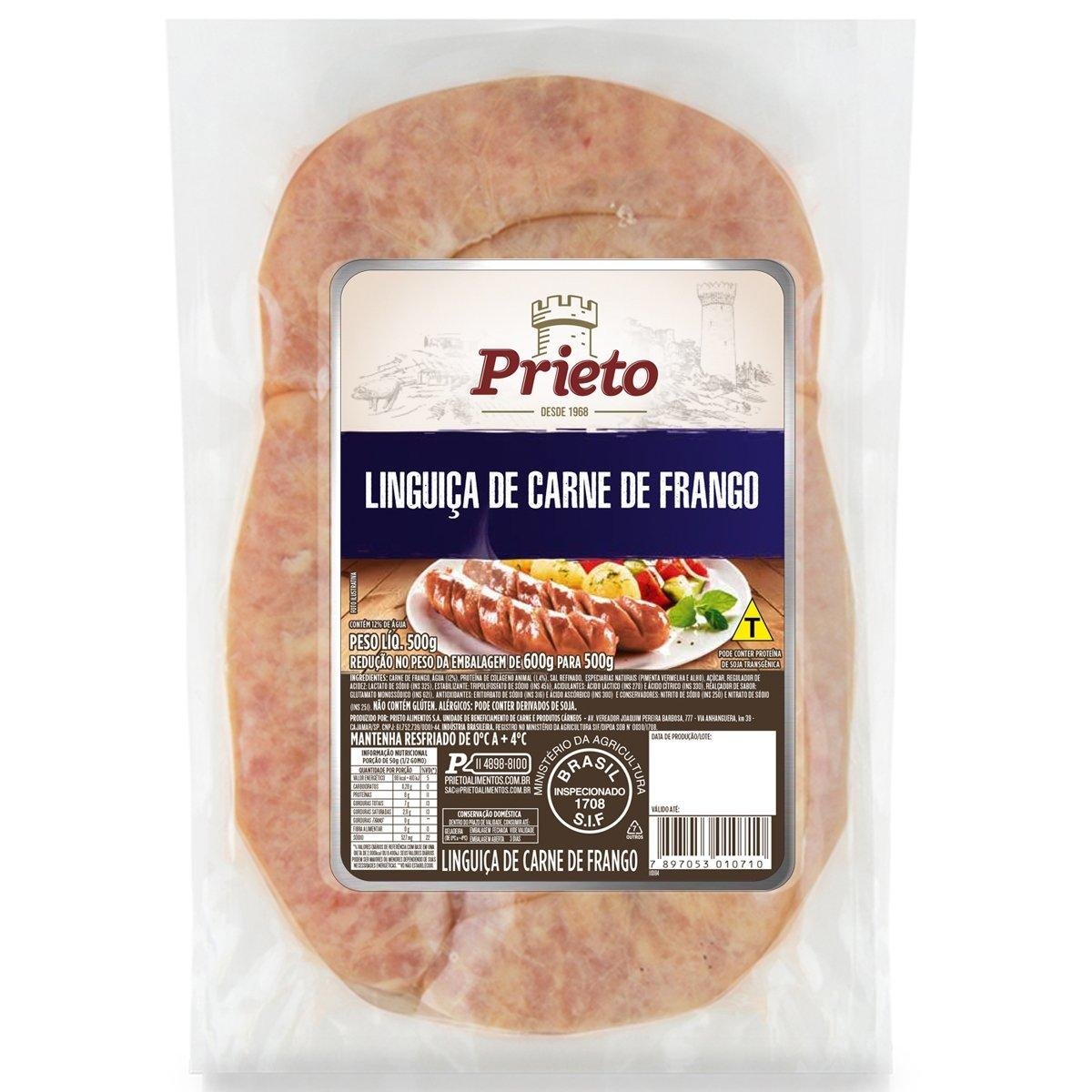 Linguiça de Frango Prieto 500g