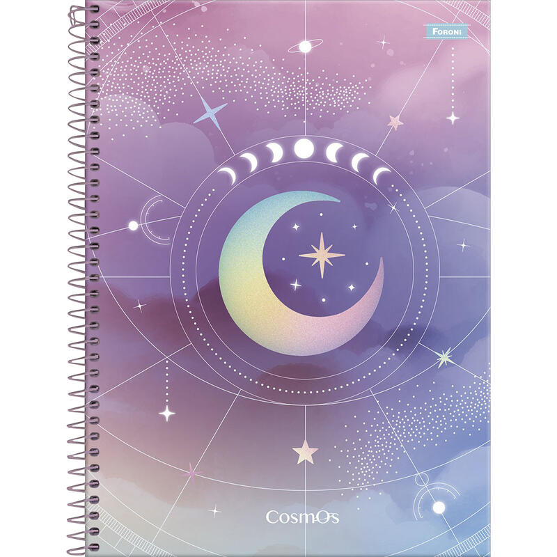 Caderno College Foroni Cosmos 160 folhas un