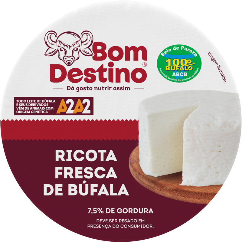 Ricota Fresca Bom Destino Preço por quilo no peça