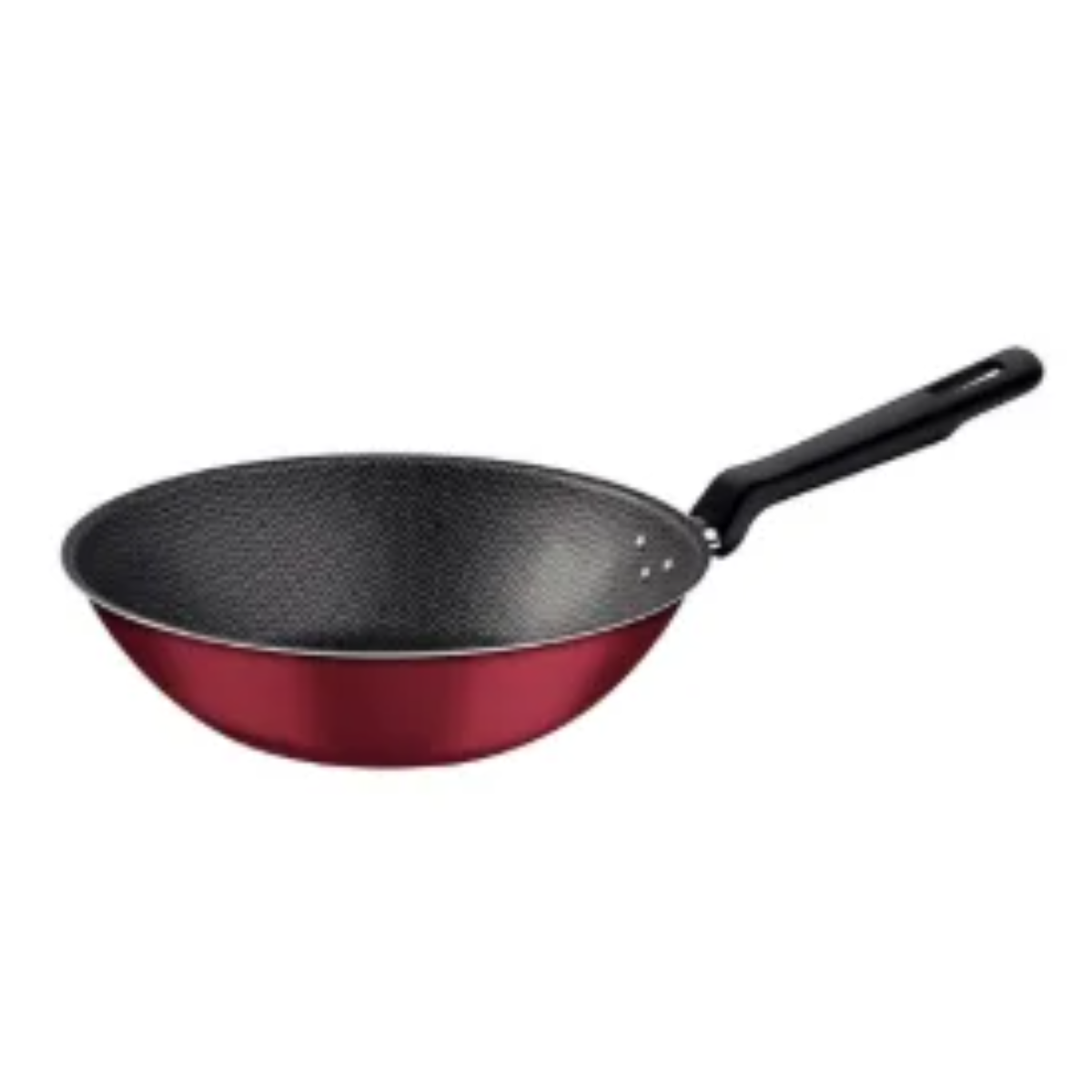 Panela Wok Loreto em Alumínio com Revestimento Interno e Externo Antiaderente Starflon Max 24cm Vermelha - Tramontina