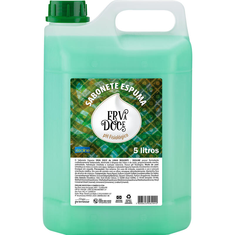 Sabonete Líquido Premisse Erva doce suave 5L