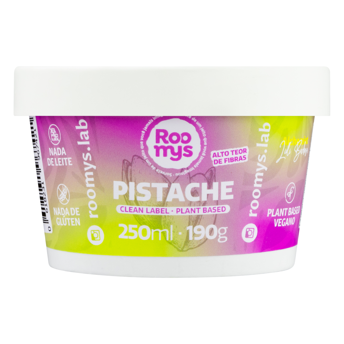 Sorvete Vegano Pistache Roomys Pote 240ml