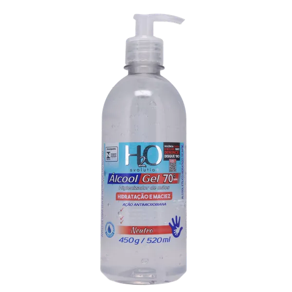 Gel Higienizador H2O 440g - Neutro