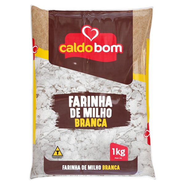 Farinha de Milho Caldo Bom 1kg - Branca