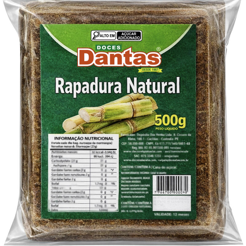Rapadura Doces Dantas 500g