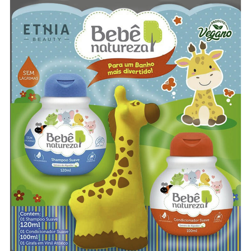 Kit Bebê Natureza Shampoo + Condicionador Girafinha