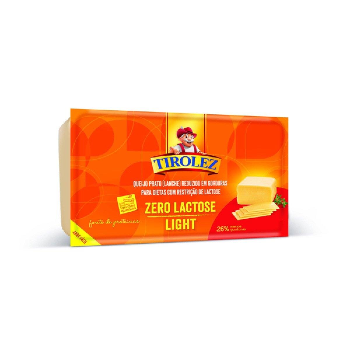 Queijo Prato Light Zero Lactose Tirolez 200g