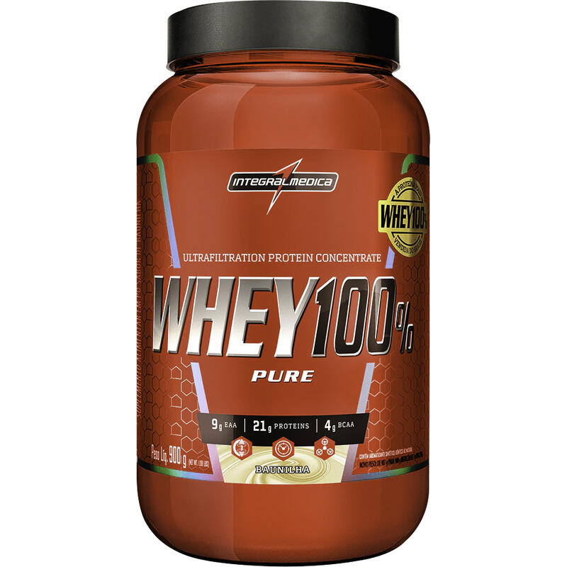Suplemento Alimentar Integralmedica Whey 100% Baunilha 900g