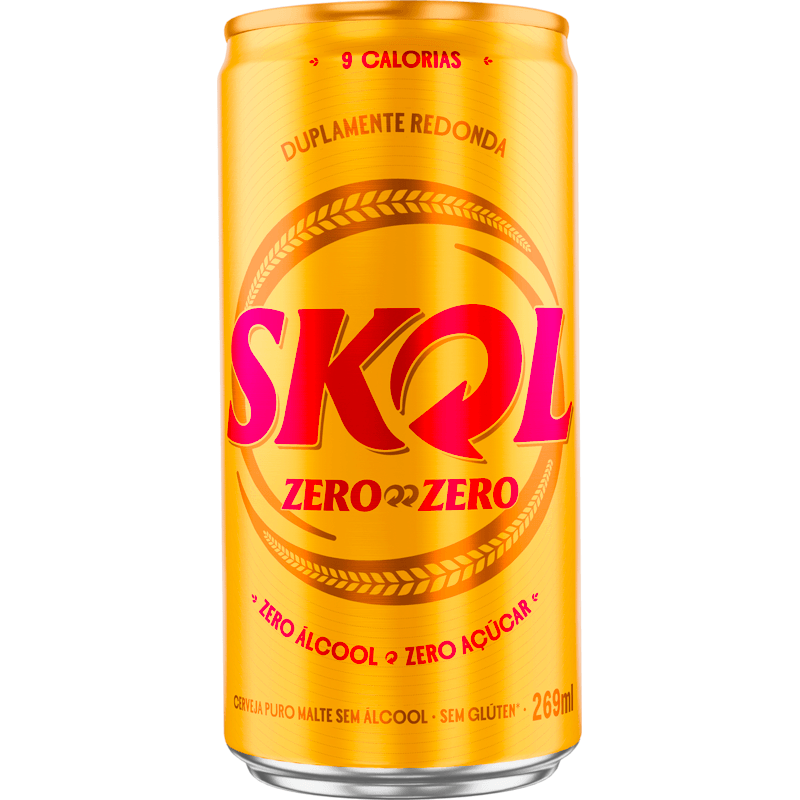 Cerveja Skol Zero 269ml