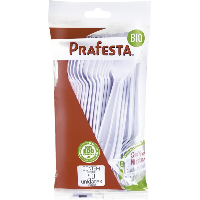 Colher Bio Prafesta Master Branca 50 un