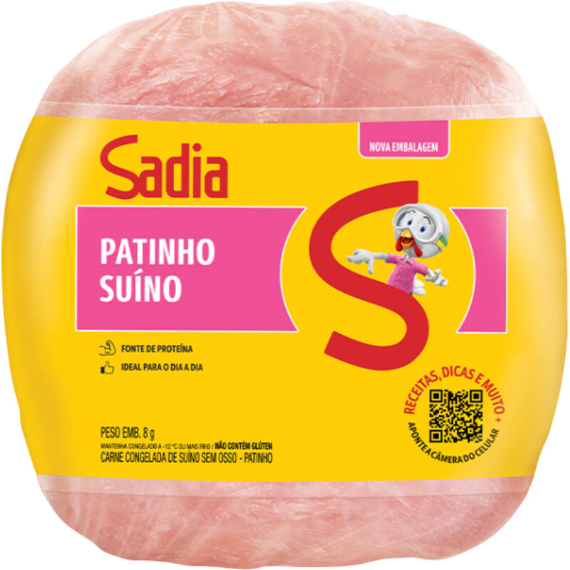 Carne Suína Patinho Sadia Cong C/ osso Preço por quilo na peça