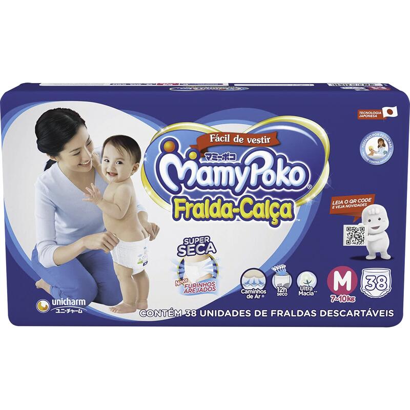 Fralda-Calça Mamypoko Jumbo - M 38 un