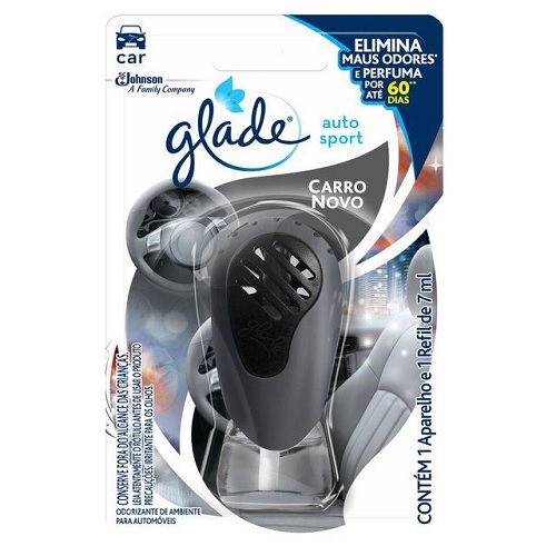 Aparelho Desodorizador de Ambiente GLADE Auto Sport Attraction Unidade