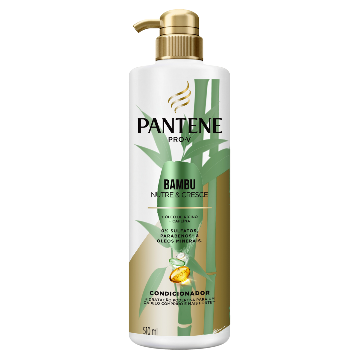 Condicionador Pantene Bambu Nutre & Cresce Frasco 510ml Pump