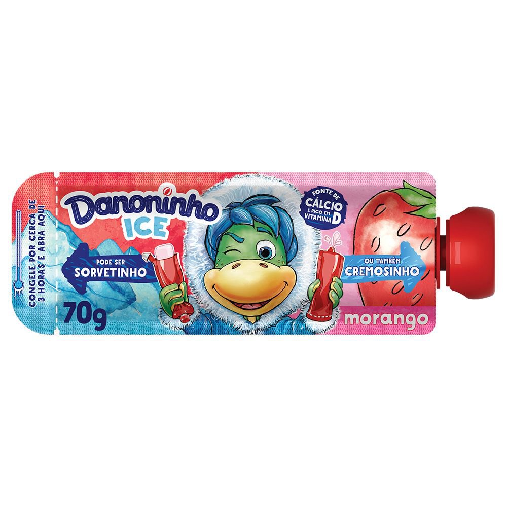 Petit Suisse Danoninho Ice Morango Cremosinho 70g