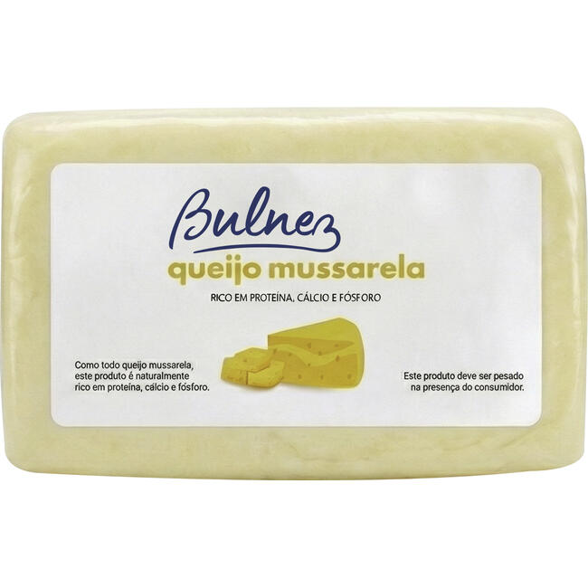 Queijo Mussarela Bulnez F1 Preço por quilo na peça