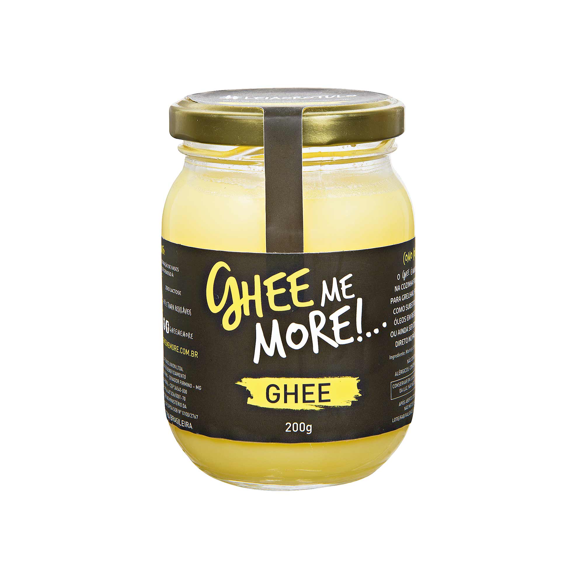 Manteiga Clarificada Ghee sem Sal Ghee me More 200g