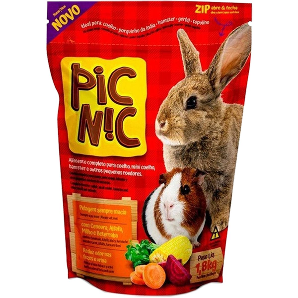 Ração Pic Nic 1,8kg - Para Roedores