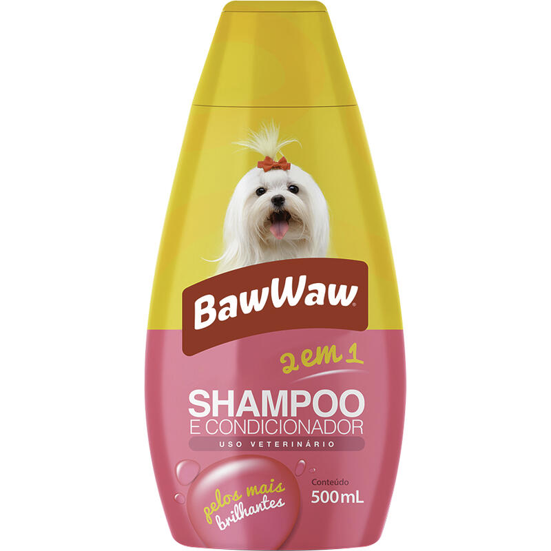 Shampoo para Cães Baw Waw 2 em 1 500ml
