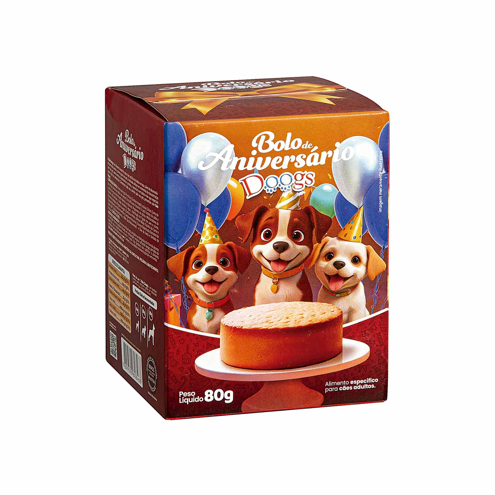Bolo de Aniversário Doogs 80g