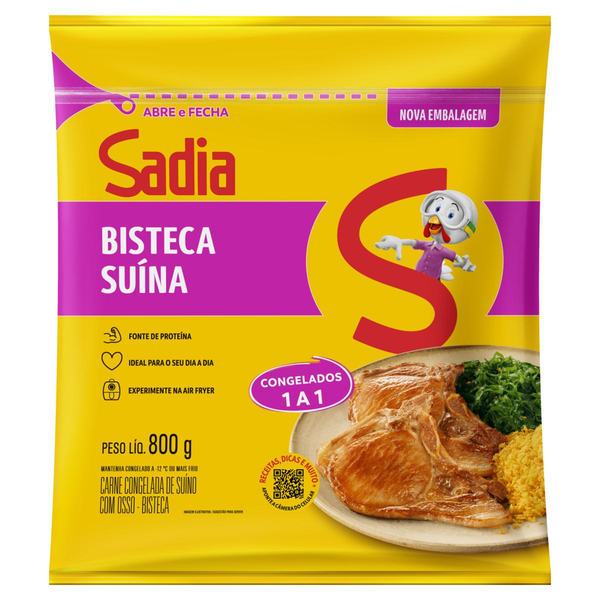 Bisteca Suína SADIA Congelada 800g