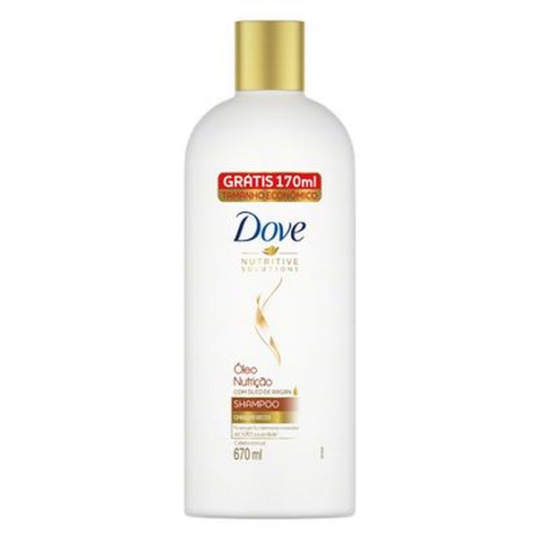 Shampoo Dove Nutritive Solutions ÓLeo Nutrição Frasco Grátis 170ml Tamanho Econômico 670ML