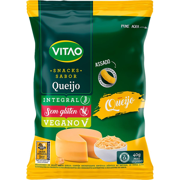 Snack Vitao Integral Sabor Queijo 60g