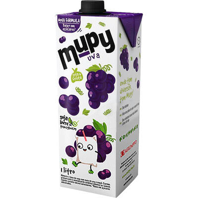 Bebida à Base de Soja Uva Mupy Caixa 1l