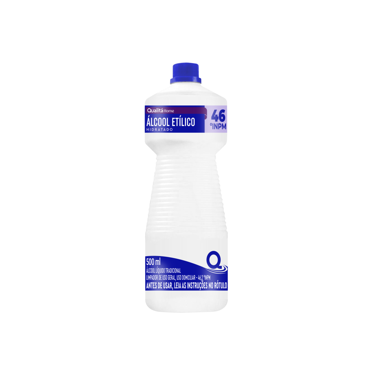 Álcool Líquido 46º INPM Neutro Qualitá Frasco 500ml