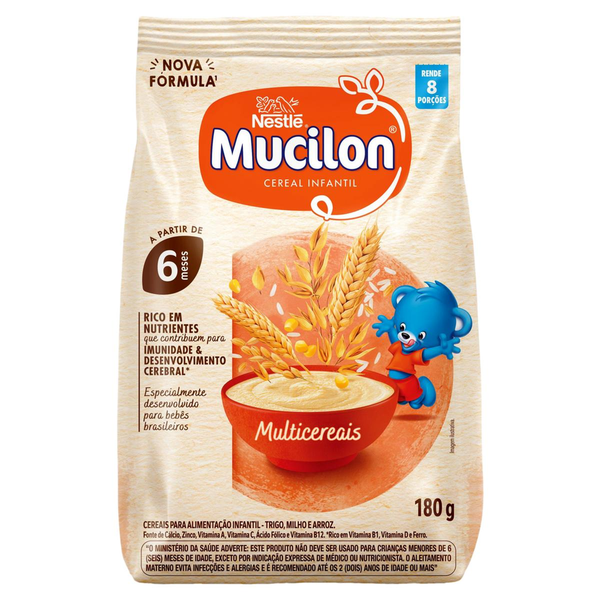 Cereal Infantil Mucilon Multicereais 180g