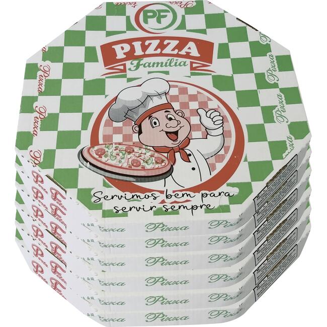 Embalagem para Pizza Porto Feliz Oitavada 25cm 25 un