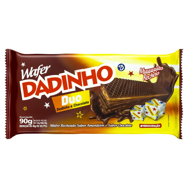 Wafer Dadinho 90g - Duo - Chocolate