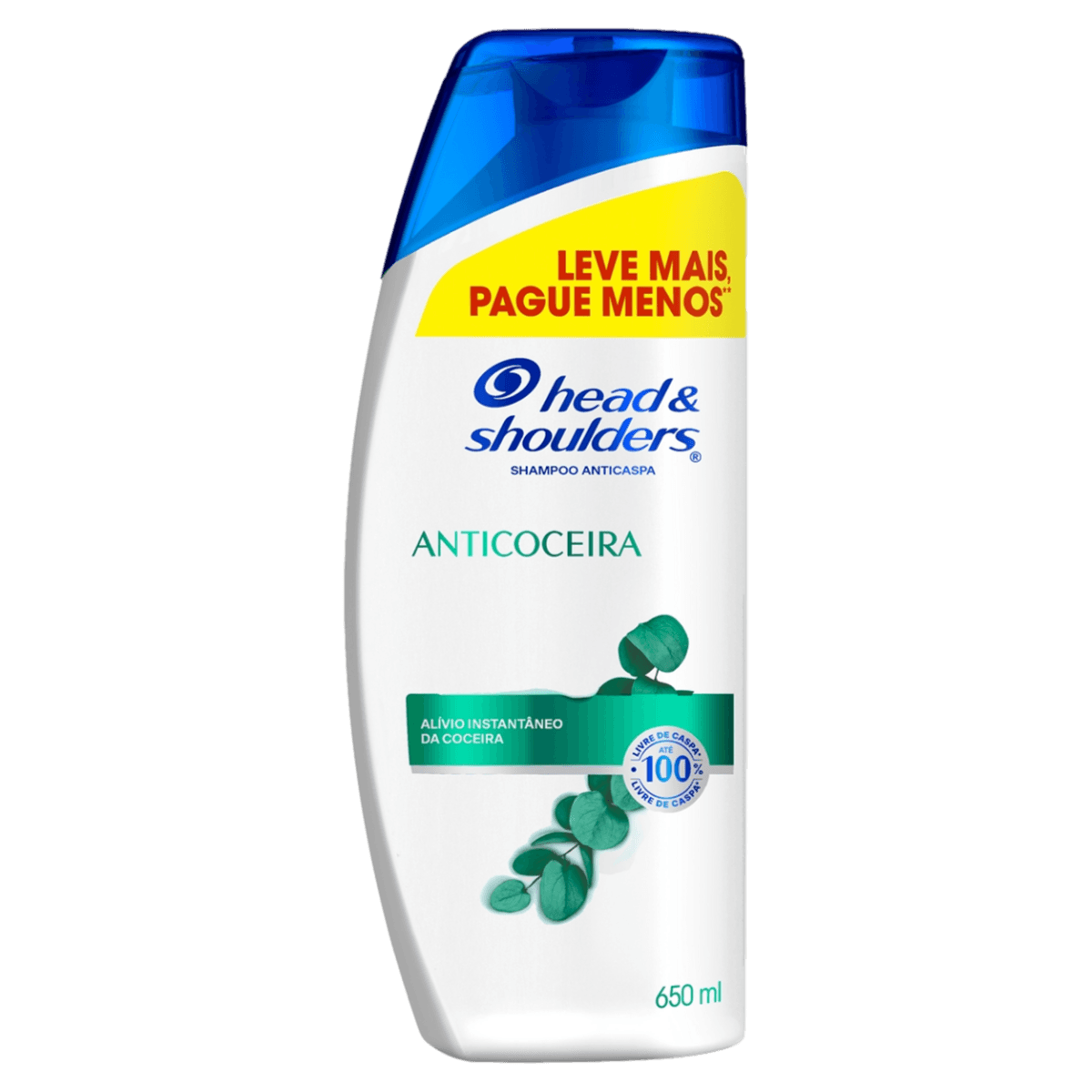 Shampoo Anticaspa Head & Shoulders Anticoceira Frasco 650ml Leve Mais Pague Menos
