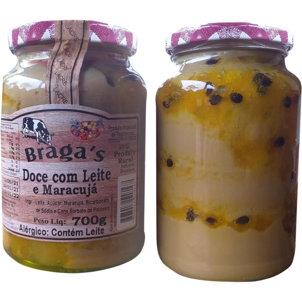 Doce de Leite Bragas 700g - Maracujá