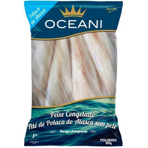 Filé De Peixe Oceani Polaca-do-alasca Sem Pele Congelado 500g