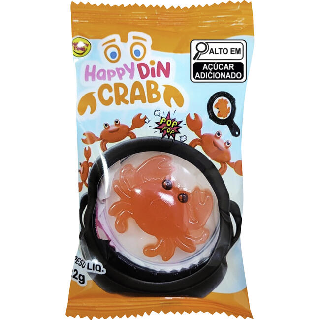 Bala de Gelatina Happy Time Crab 22g