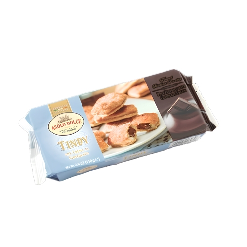Biscoito Asolo Dolce Folhado Recheado Chocolate 110g